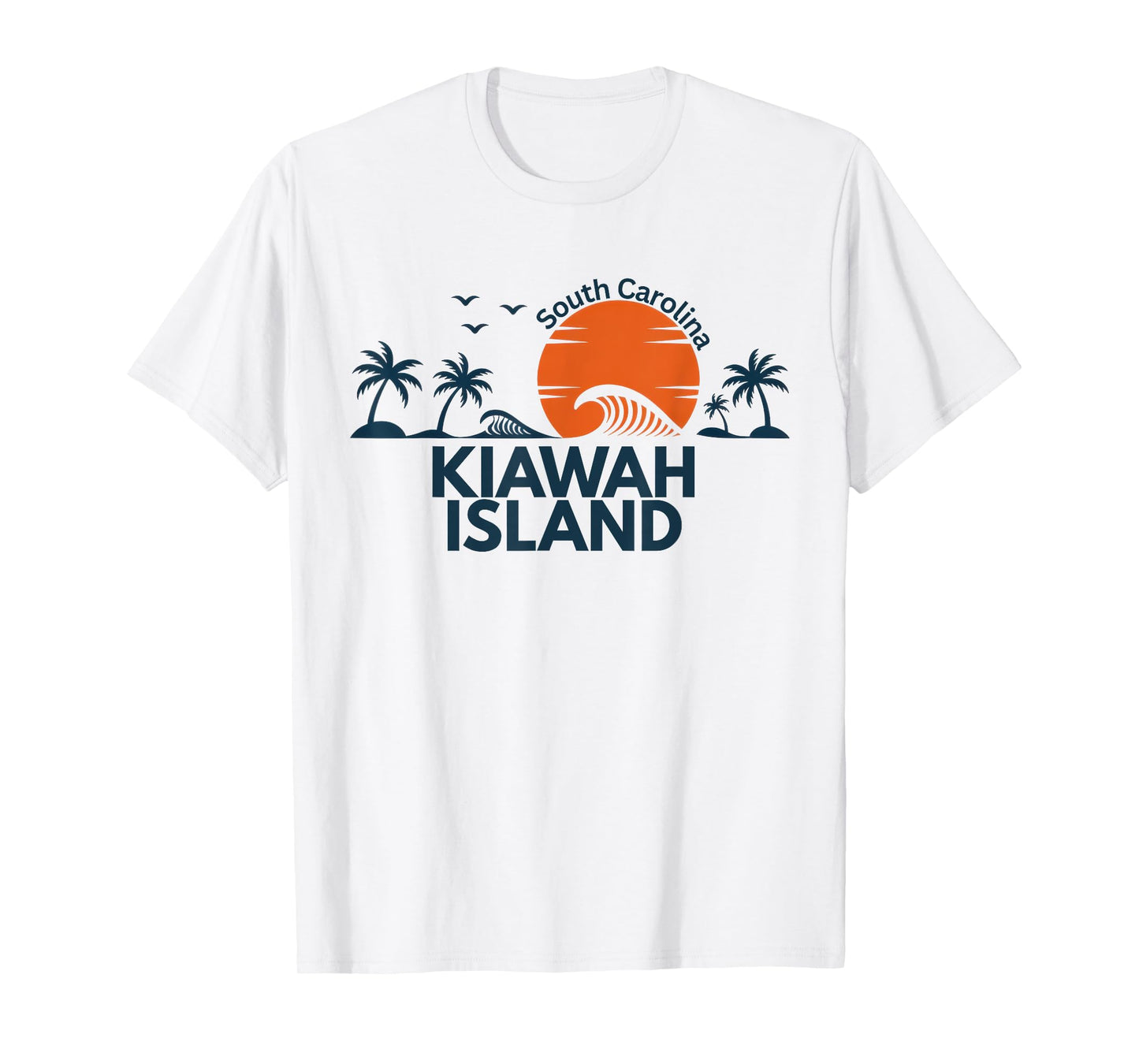Kiawah Island Beach South Carolina Palm Tree Souvenir T-Shirt