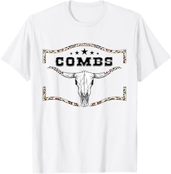 Love Combs Pride Last Name Personalized Distressed Gift Idea T-Shirt, Small, White