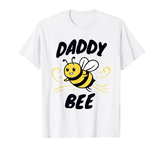Family Bee Shirts Dad Daddy Bee Themed Birthday Party T-Shirt