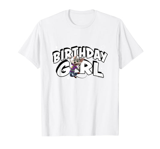 Chuck E. Cheese Birthday Girl Celebration Chuck Logo T-Shirt