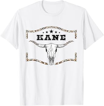 I Love Kane Personalized Retro Vintage Pattern First Name T-Shirt