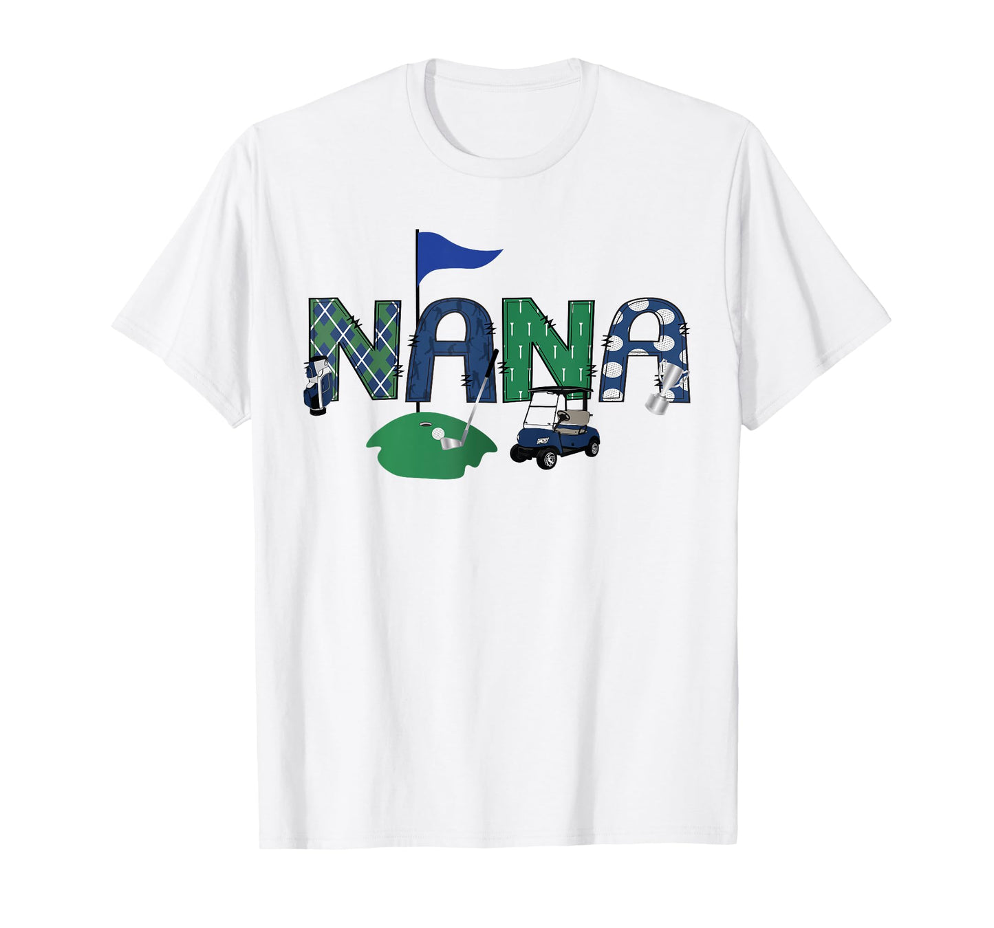 Golf Nana Hole In One Golf First Birthday Party T-Shirt