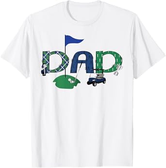 Golf Dad Hole In One Golf First Birthday Boy Party T-Shirt