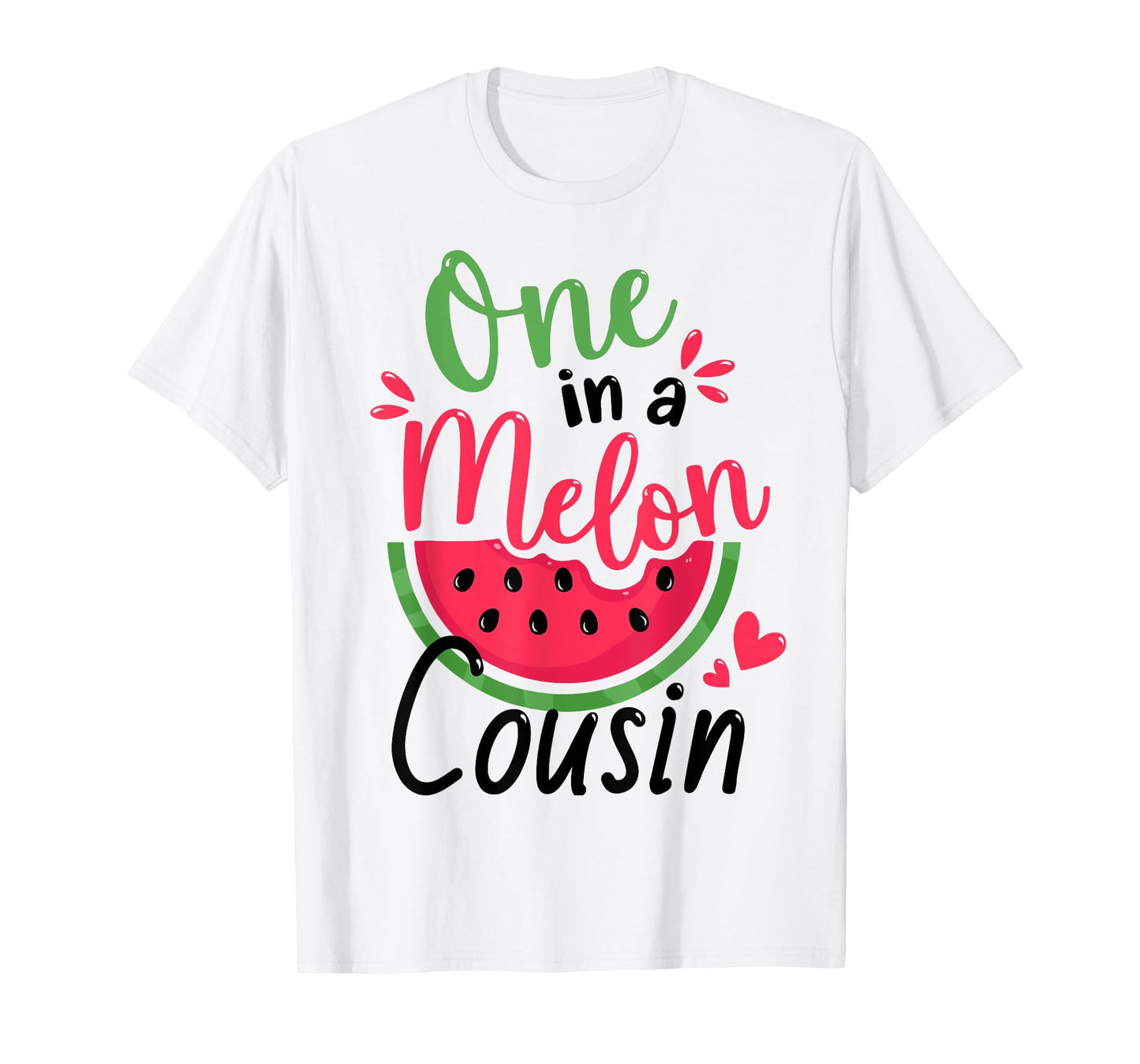 One in a Melon Cousin 1st Birthday Party Family Matching T-Shirt