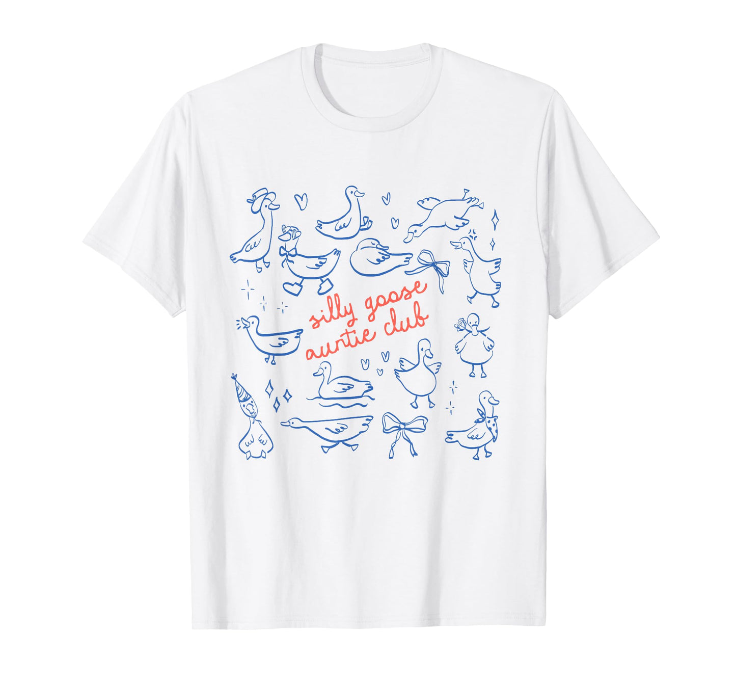 Auntie Aunt Silly Goose Mother’s Day Silly Goose Auntie Club T-Shirt