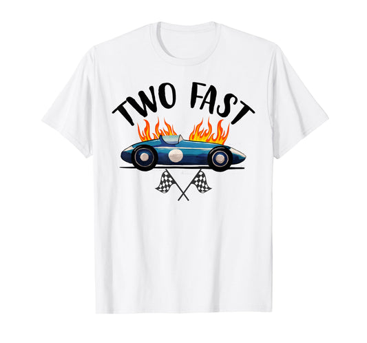 2nd Birthday Two Fast Race Car Second Bday Party Family T-Shirt