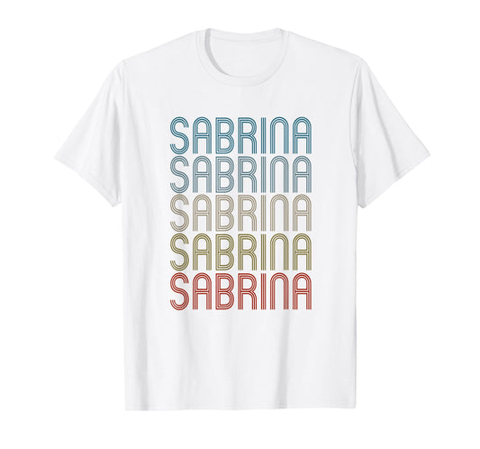 Sabrina First Name Vintage Retro T-Shirt