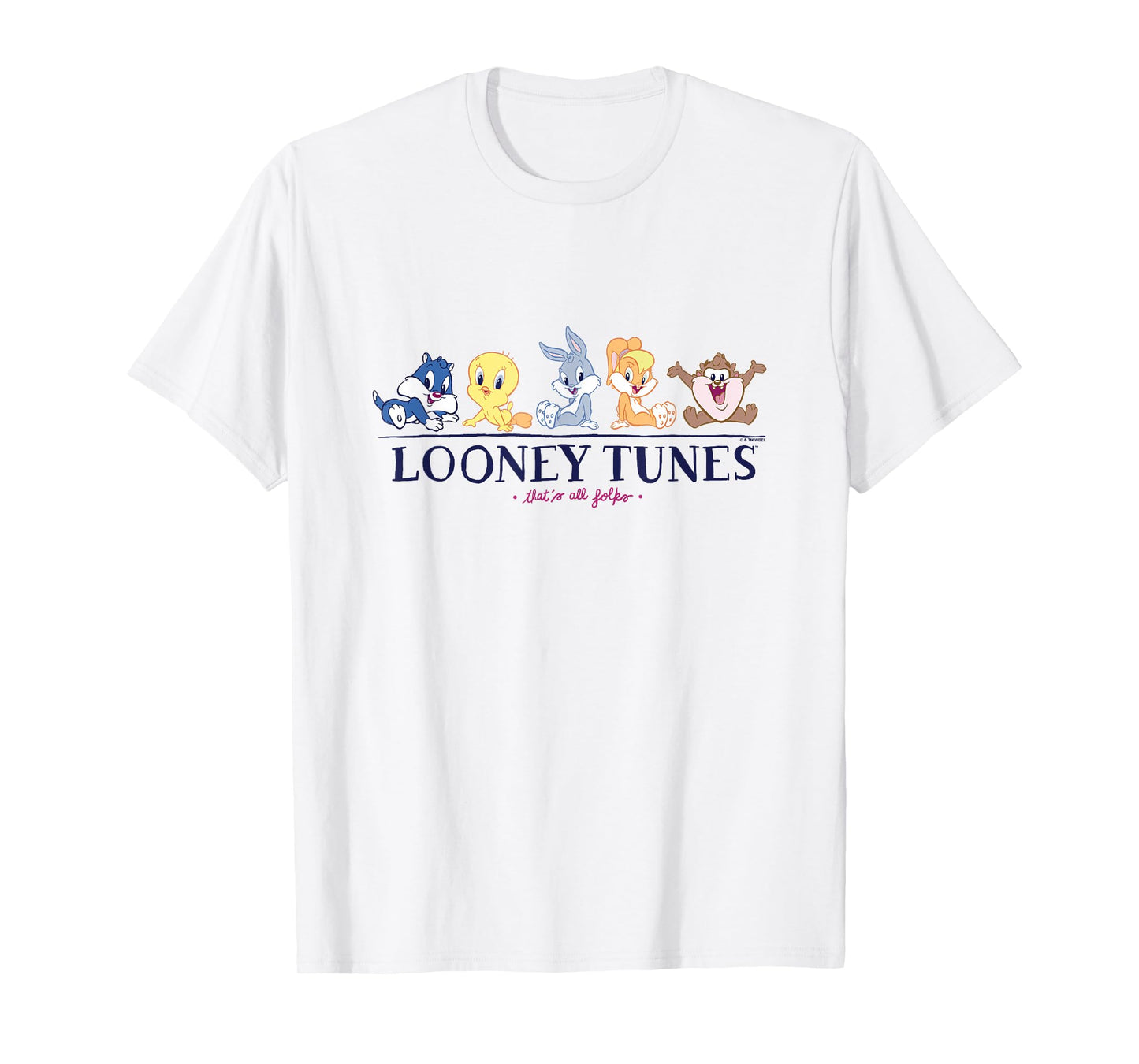 Looney Tunes Baby Looney Tunes That's All Folks Cute Lineup T-Shirt