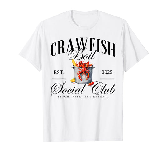 Crawfish Boil Social Club Cajun Seafood Festival Season T-Shirt