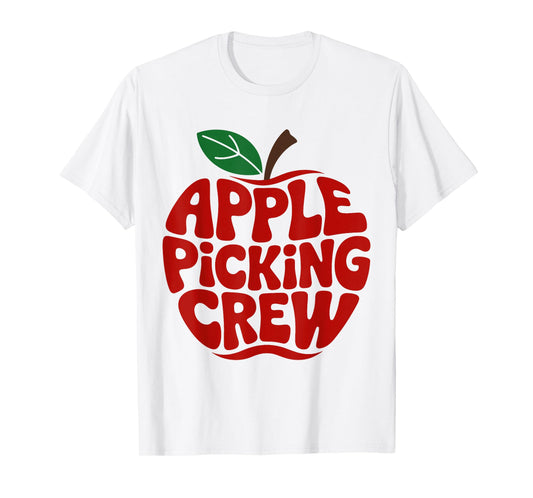 Apple Picking Crew Fall Apple Orchard Women Harvest Season T-Shirt