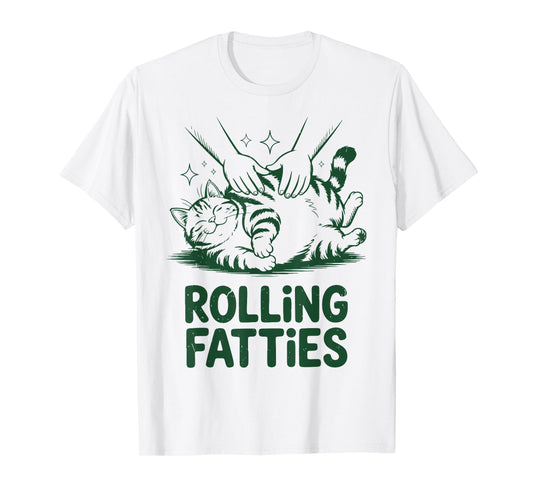 Tabby Cat-shirt Rolling Fatties Daddy Mom Men Women Funny T-Shirt