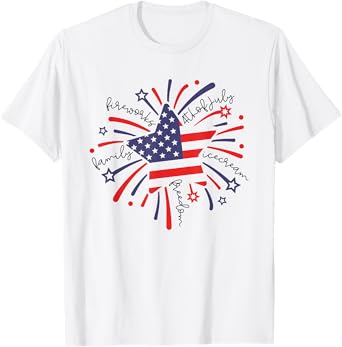 firework freedom american 4th of july independence day funny T-Shirt