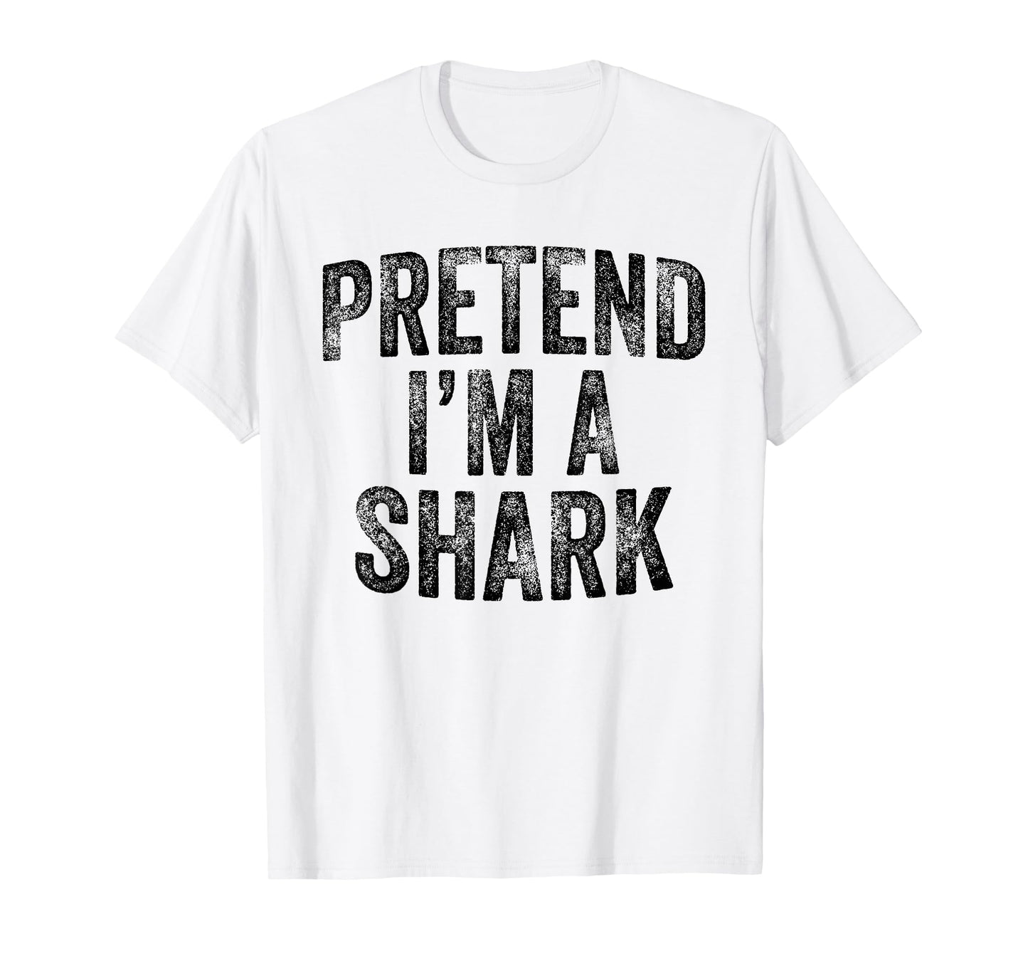 Pretend I'm A Shark Family Lazy Easy Halloween Party Costume T-Shirt