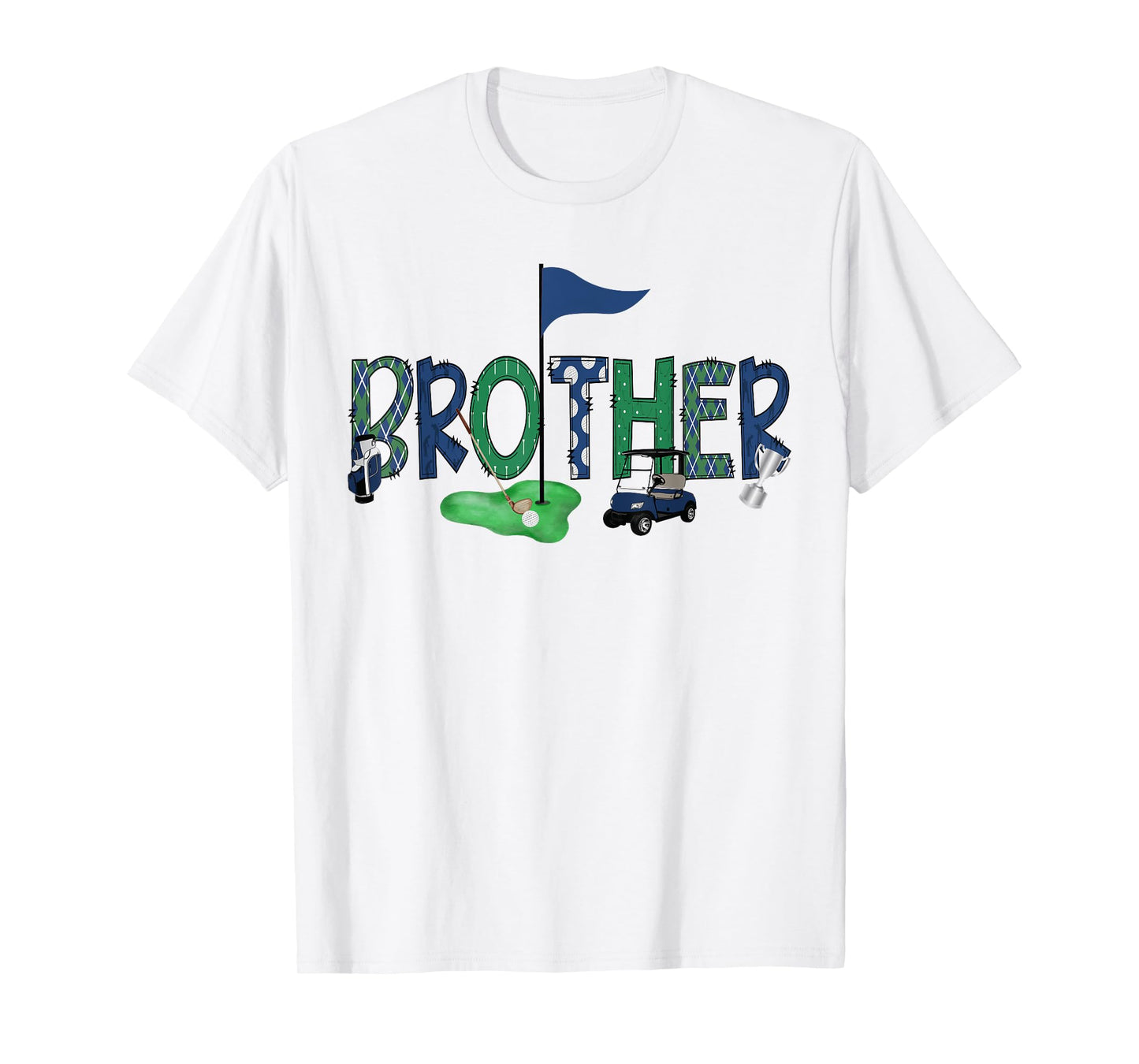 Brother Of The Birthday Boy Hole in One Golf Sport Matching T-Shirt