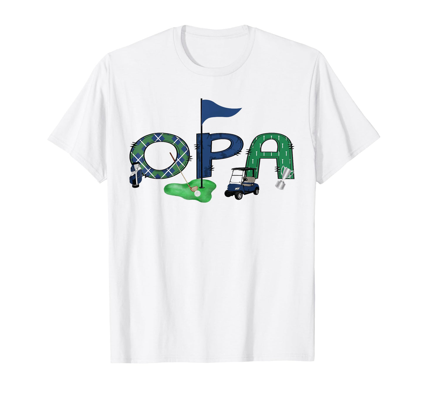 Opa Of The Birthday Boy Hole in One Golf Sport Matching T-Shirt