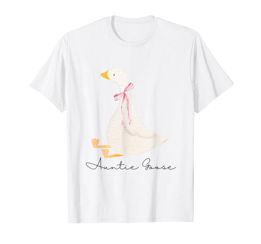 Auntie Goose Funny Silly Goose Aunt For Auntie T-Shirt
