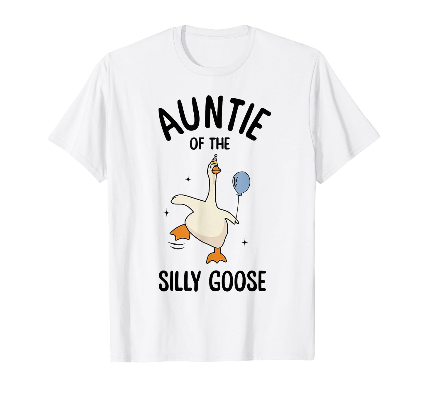 Auntie Of The Silly Goose First Birthday Family Matching T-Shirt