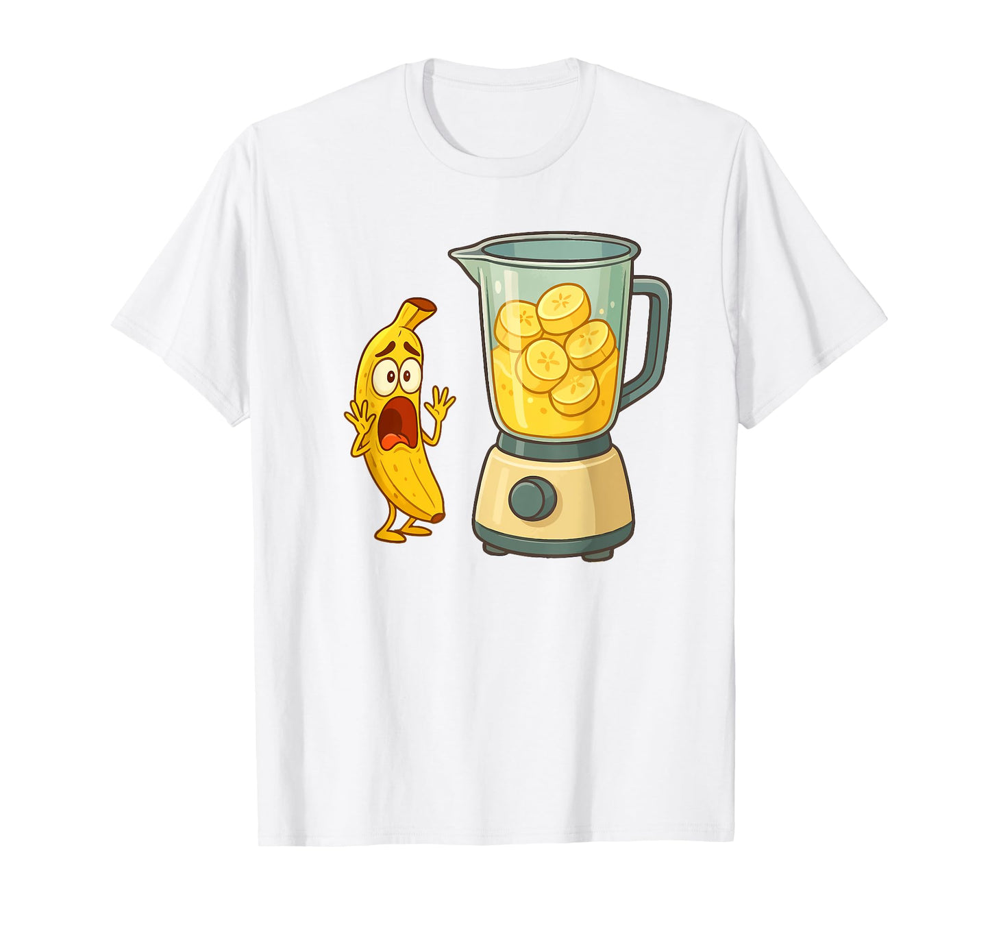 Humorous Screaming Banana for Men Women Kids. Funny Banana T-Shirt