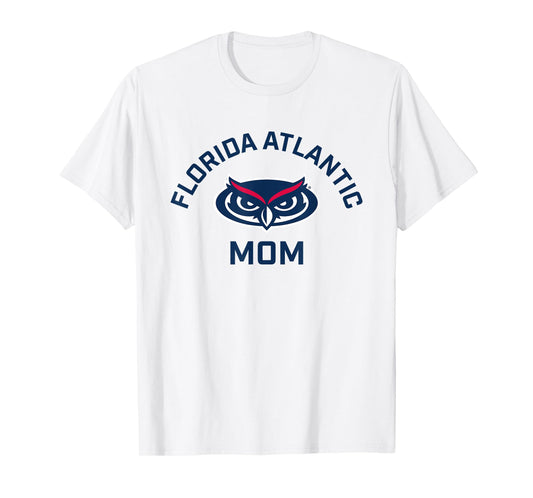Florida Atlantic University FAU Owls Arched Mom T-Shirt