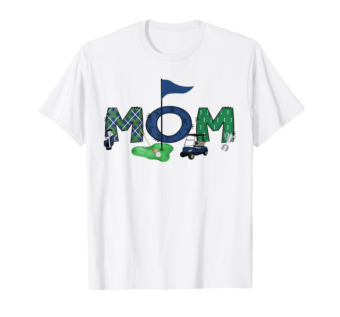 Mom Of The Birthday Boy Hole in One Golf Sport Matching T-Shirt