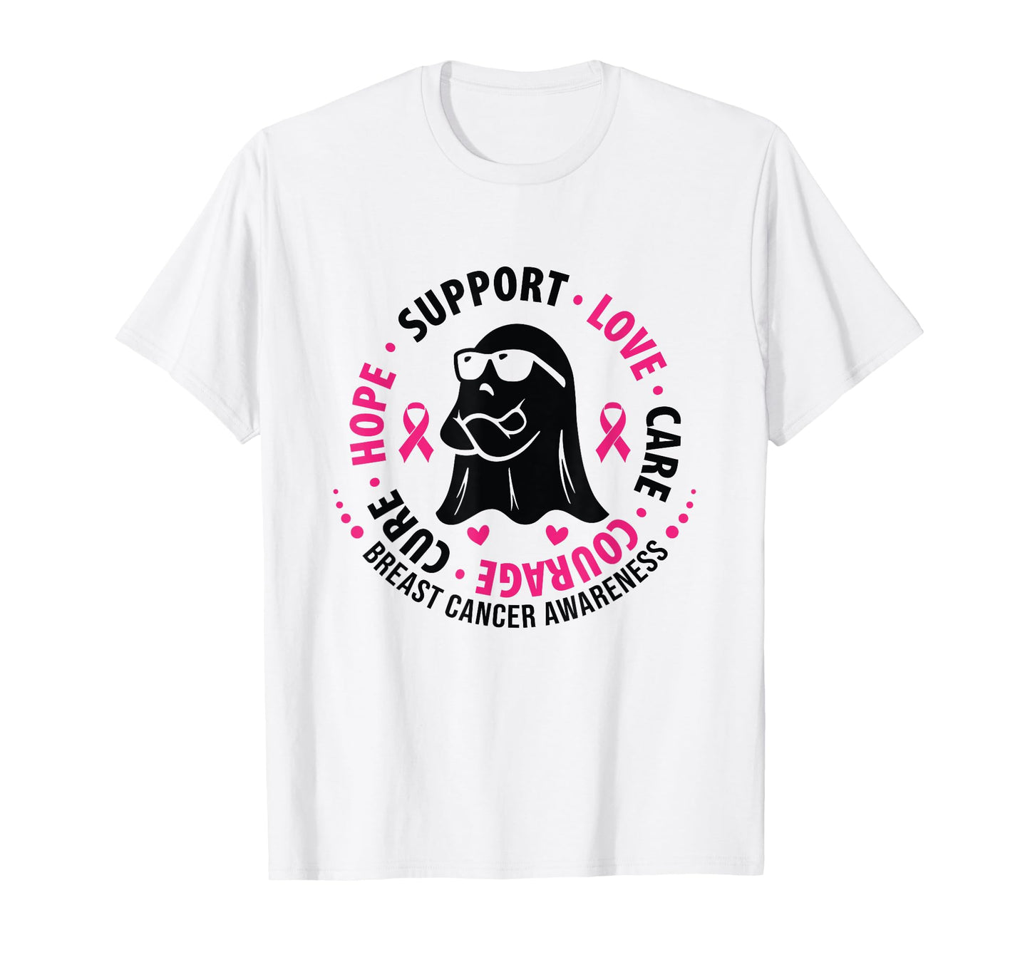Fight Breast Survivor American Flag Breast Cancer Awareness T-Shirt