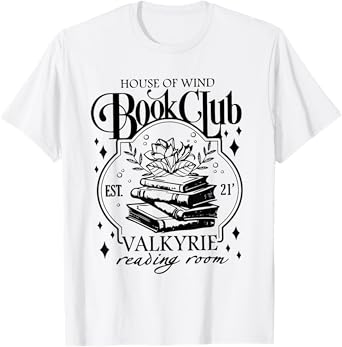 Vintage House Of Wind Book Club EST 21 Wildflowers Bookish T-Shirt