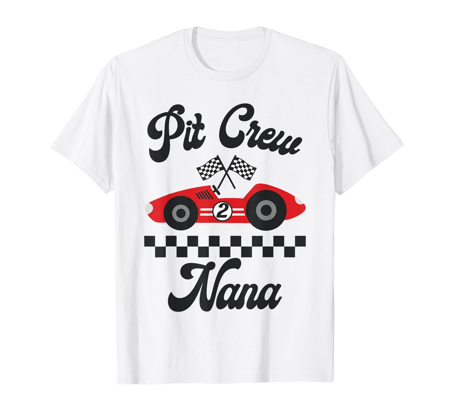 Two Fast Birthday Racing Car Nana Of The Birthday Boy Party T-Shirt