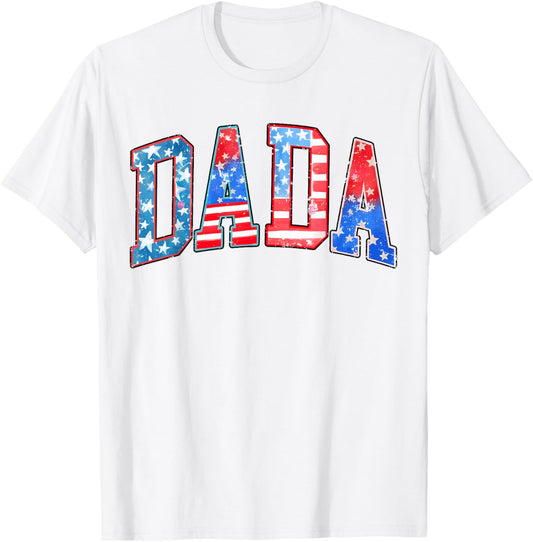 Mama Dada 4th of July American Family Matching Tees Mom Dad T-Shirt