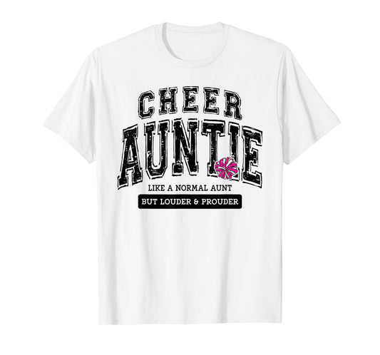 Cheer Auntie Matching Aunt Loud Proud Family Cheerleader T-Shirt