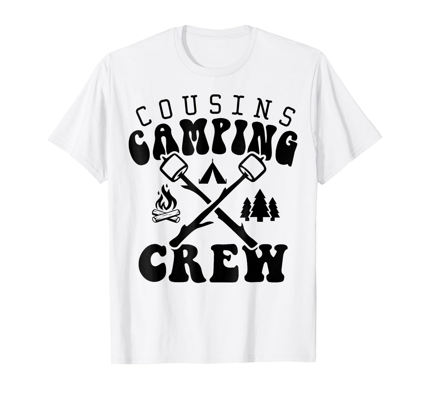 Cousin Camping Crew 2025 Shirt Family Vacation Camp Kids Tee T-Shirt