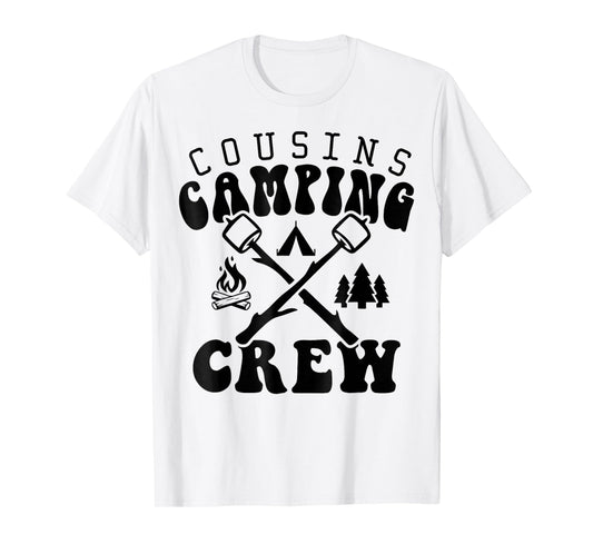 Cousin Camping Crew 2025 Shirt Family Vacation Camp Kids Tee T-Shirt