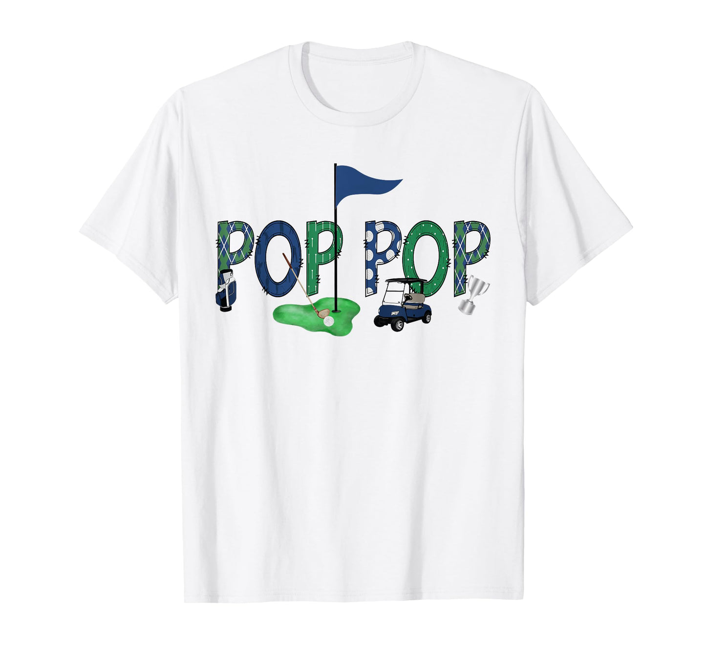 Pop Pop Of The Birthday Boy Hole in One Golf Sport Matching T-Shirt