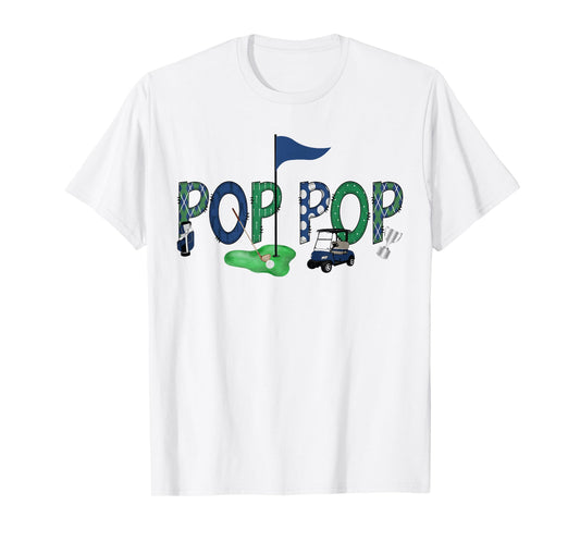 Pop Pop Of The Birthday Boy Hole in One Golf Sport Matching T-Shirt
