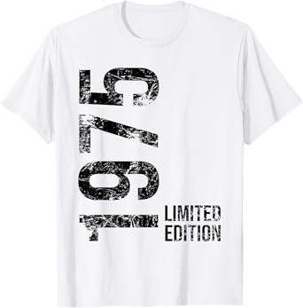 50th Birthday 50 Years Old Man Woman Vintage 1975 T-Shirt