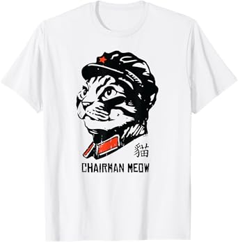 Vintage Chairmans Love Boss Meow Police Cute Cat Tee T-Shirt