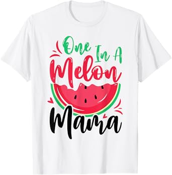 One in a Melon Mama Summer Birthday Party Matching Family T-Shirt