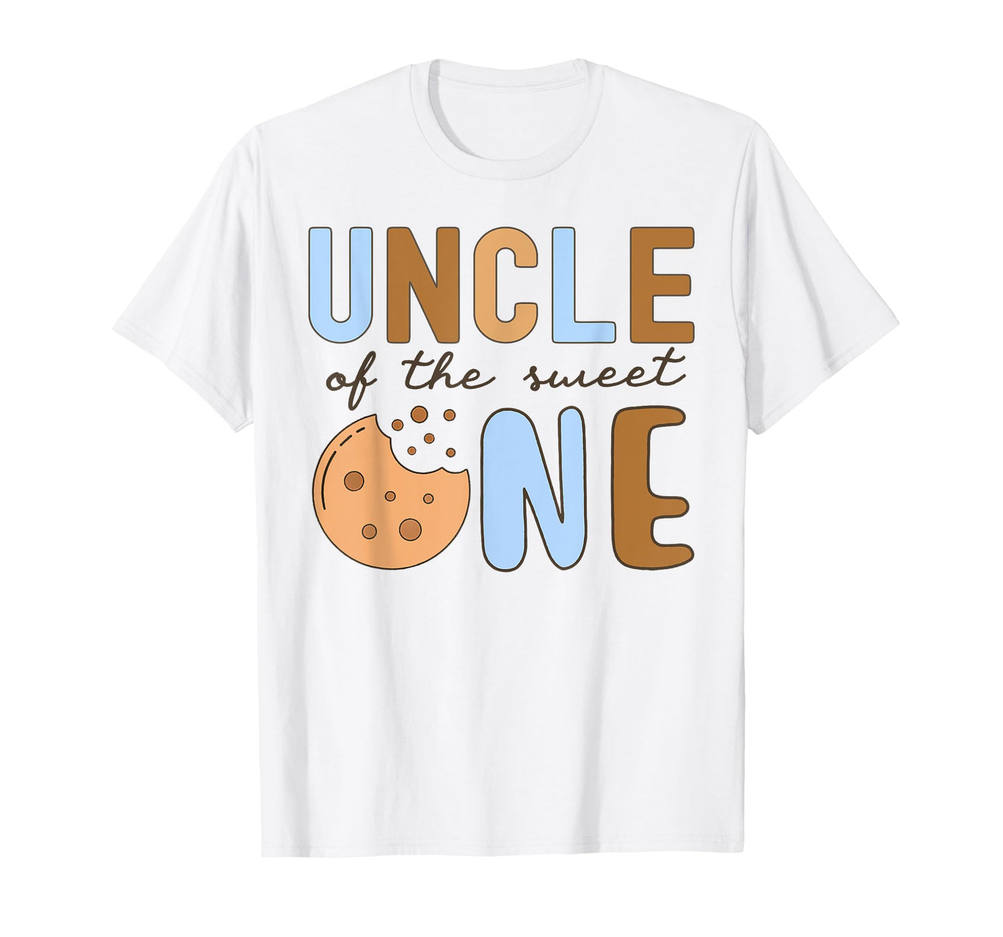 Uncle Of The Sweet One Cookies and Milk 1st Birthday Party T-Shirt