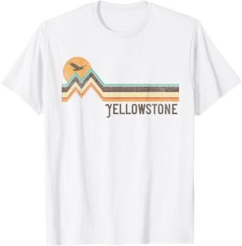 Yellowstone National Park 70s 80s Retro Vintage Distressed T-Shirt