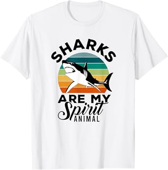 Sharks Are My Spirit Animal Shark Lover T-Shirt