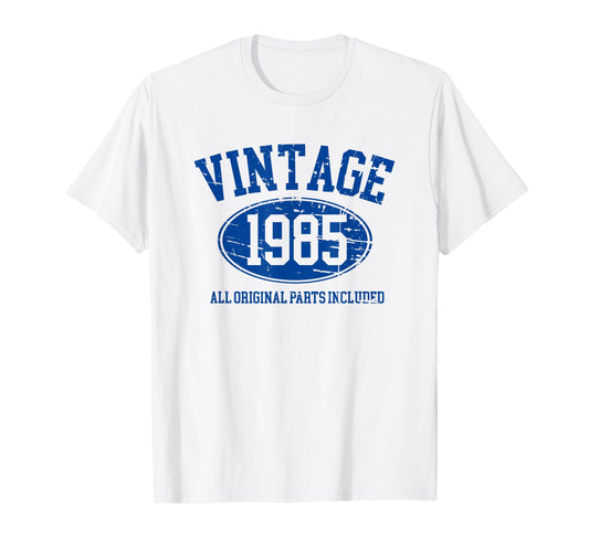 Vintage 1985 Cool Original Retro 40th Birthday Humor Dad Men T-Shirt