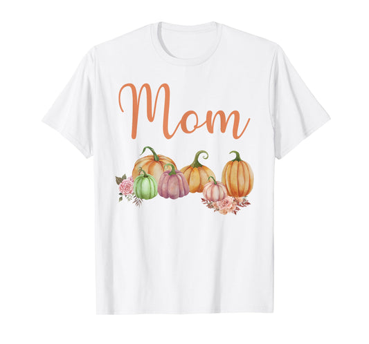 Mom of Little Pumpkin First Birthday Autumn Pumpkin T-Shirt
