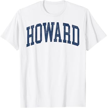 Howard Vintage Athletic Varsity Sports Design Men Women T-Shirt