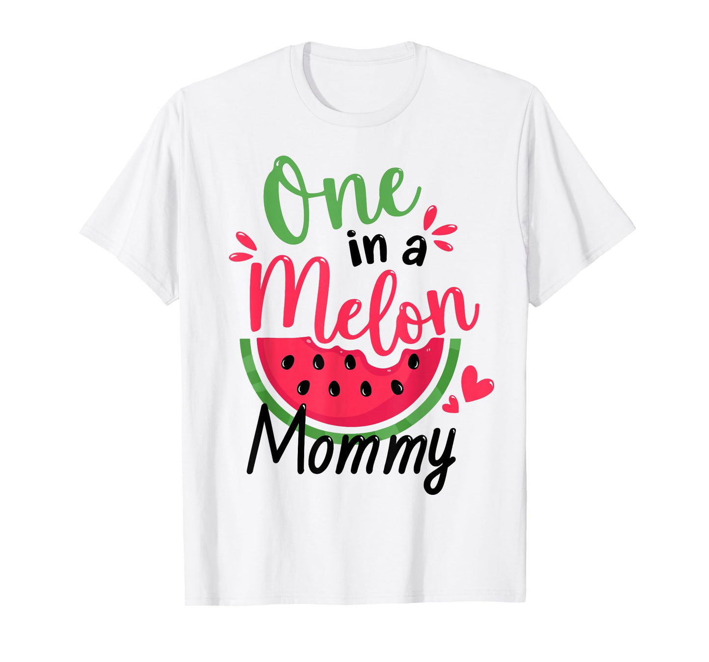 One in a Melon Mommy 1st Birthday Party Family Matching T-Shirt