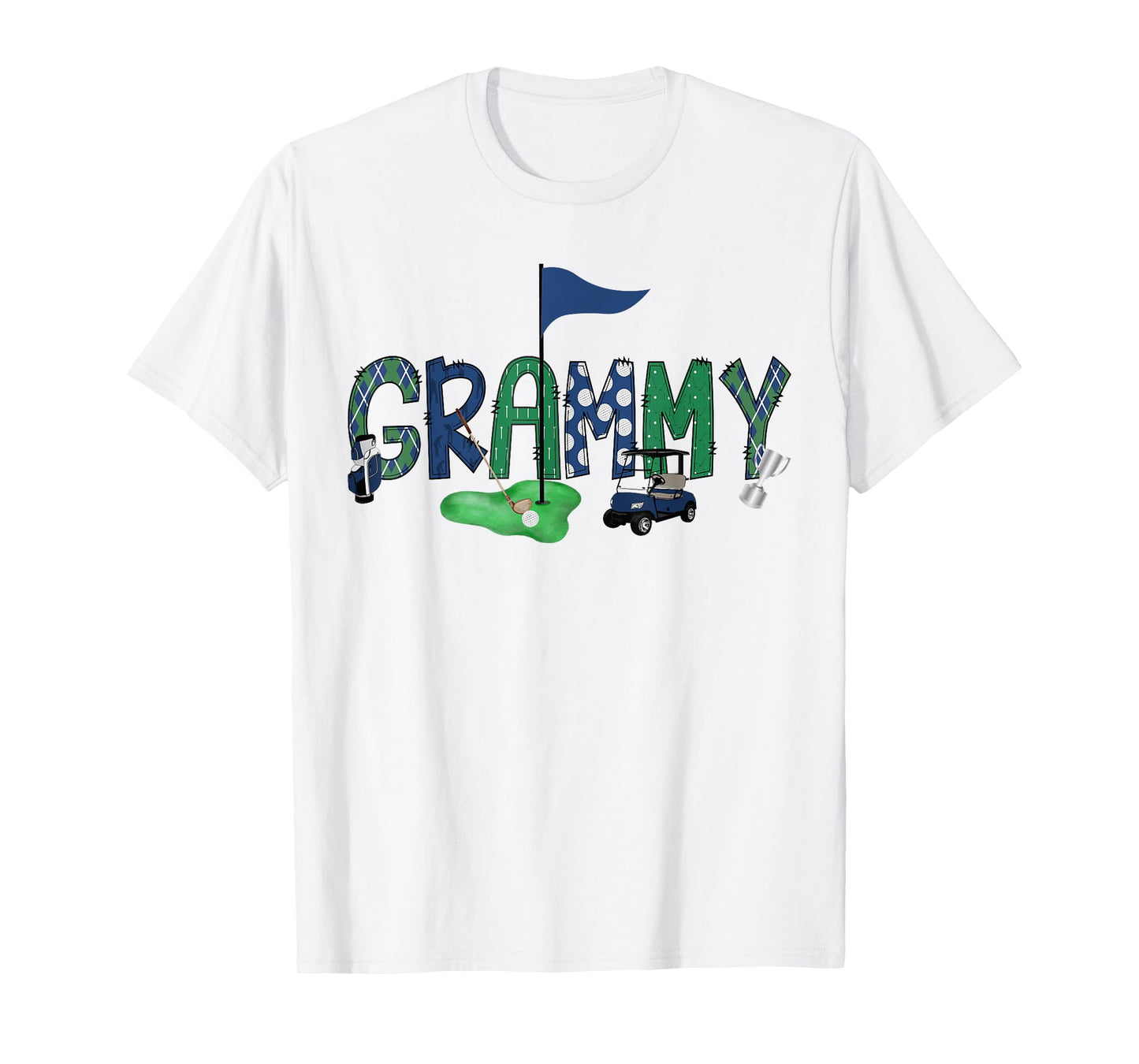 Grammy Of The Birthday Boy Hole in One Golf Sport Matching T-Shirt