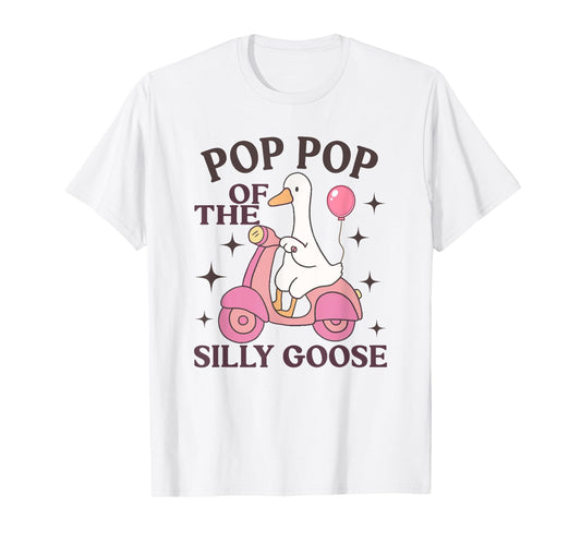 Pop Pop Goose On The Loose Funny Birthday Matching Family T-Shirt