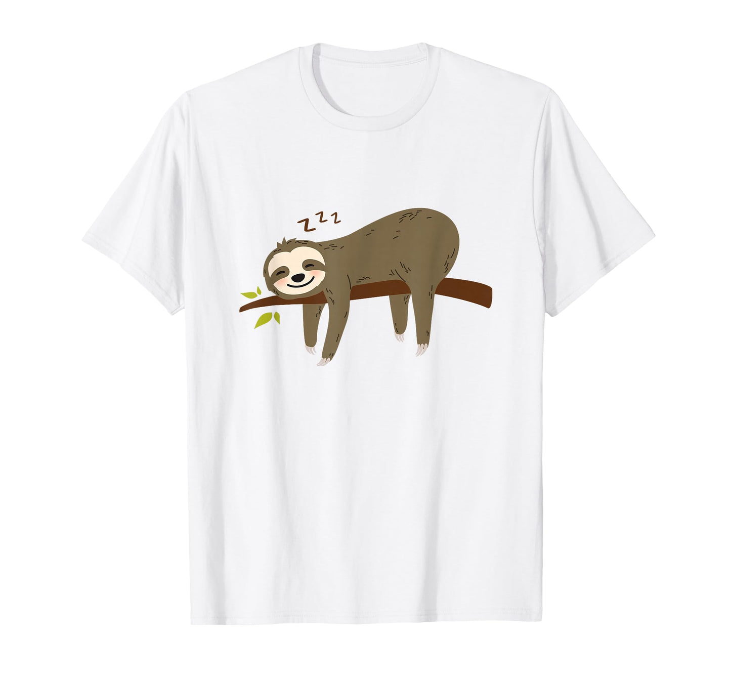 Funny Cute Pajama Sleeping Pjs Men Women Sleep Pajamas Sloth T-Shirt