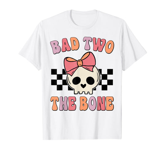 Bad Two the Bone Birthday 2 Years Old Birthday Kid Girl T-Shirt