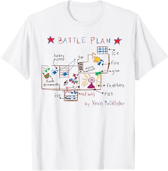 Funny Battle Plan Christmas Home Kids Hand Dawn Costumes T-Shirt