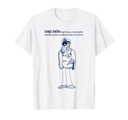 Vintage Captain Sailor Dummy Maritime Travel Artwork T-Shirt