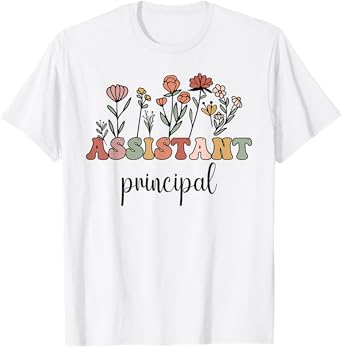 Assistant Principal Wildflower Groovy Women T-Shirt